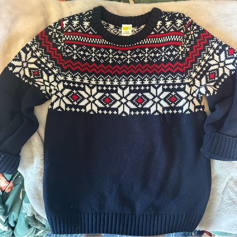 Crazy 8 Navy and Red Crewneck Sweater